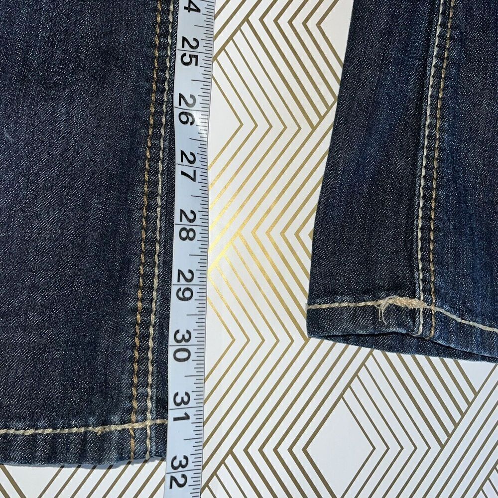 Soundgirl Embellished Thick Stitch Dark Wash‎ Bootcut Denim Jeans Size 9 Bling - Picture 13 of 13